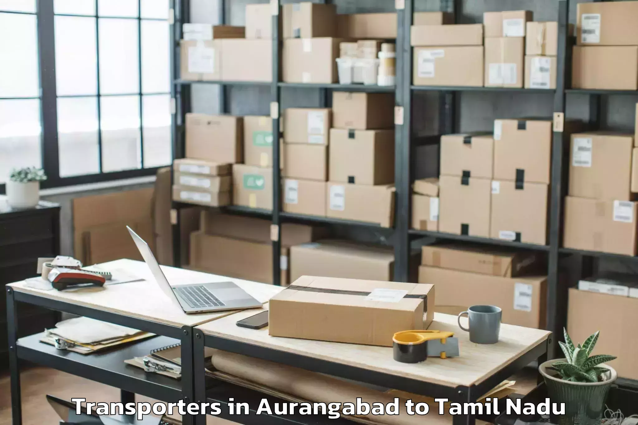 Top Aurangabad to Puduppatti Transporters Available